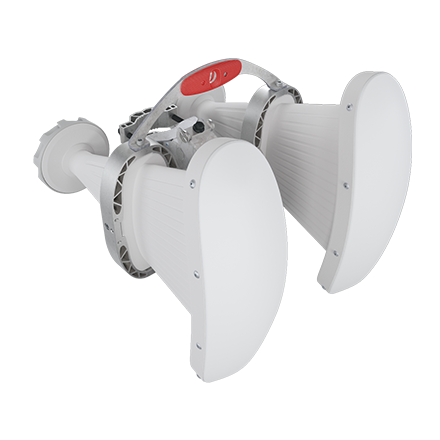 4x4 6 GHz Asymmetrical Horn WB Antennas