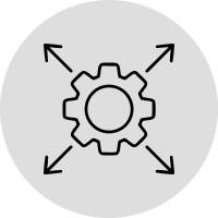 Scalability icon Circle