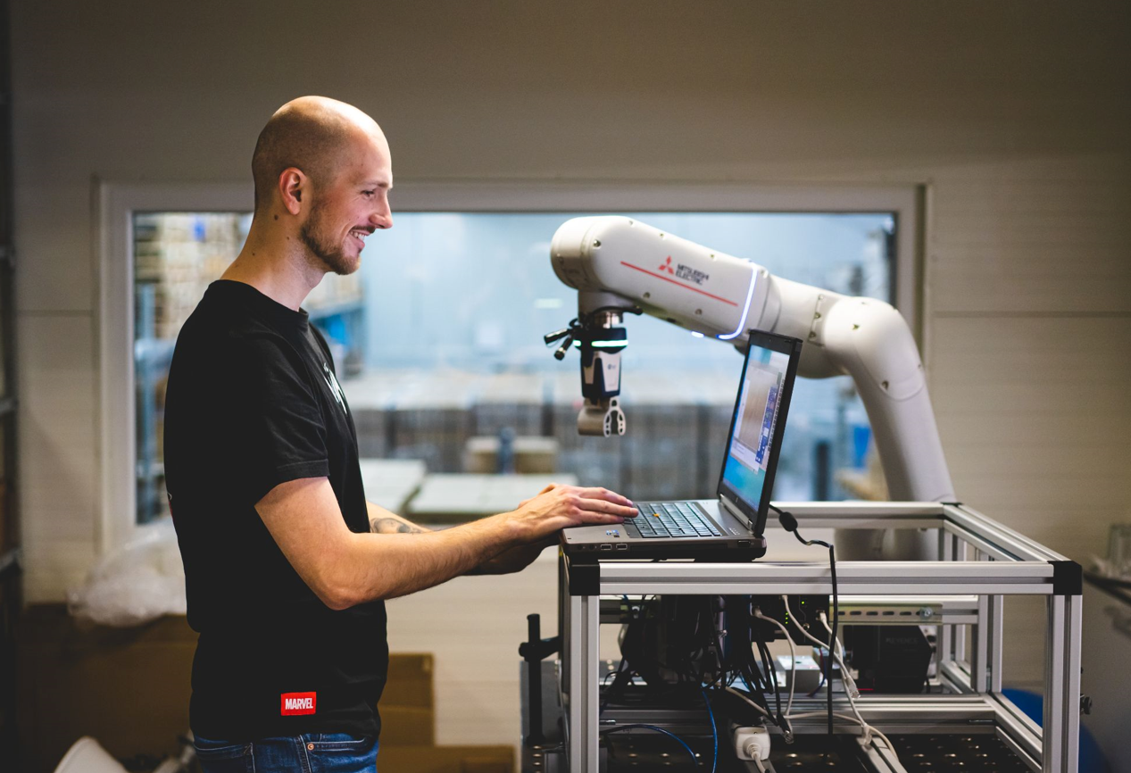 rfelements engineer robot inhouse manufacturing
